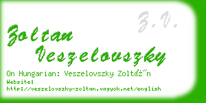 zoltan veszelovszky business card